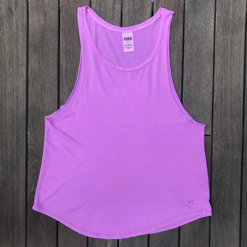 VS PINK Cutout Tank Purple
